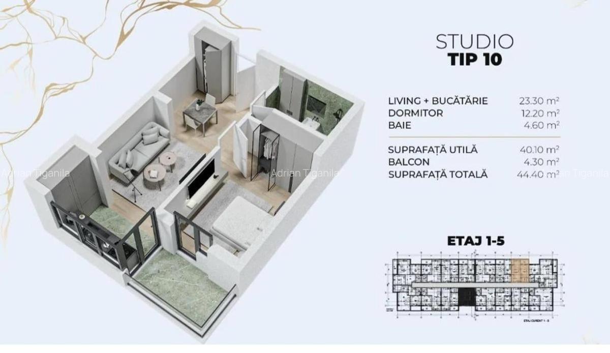Apartament open space Popesti Leordeni strada Biruintei - 5