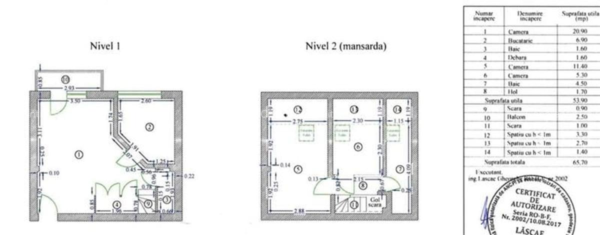 2 camere la mansarda - Str. Frumusani - Oltenitei - 16