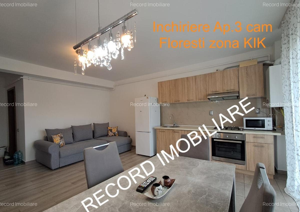 Apartament 3 cam, et.2, zona KIK, Str.Florilor in Floresti - 3