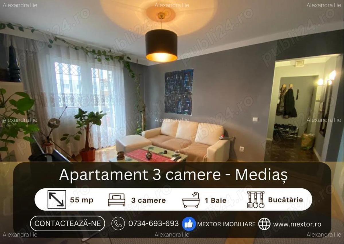 Apartament 3 camere, Medias - 1