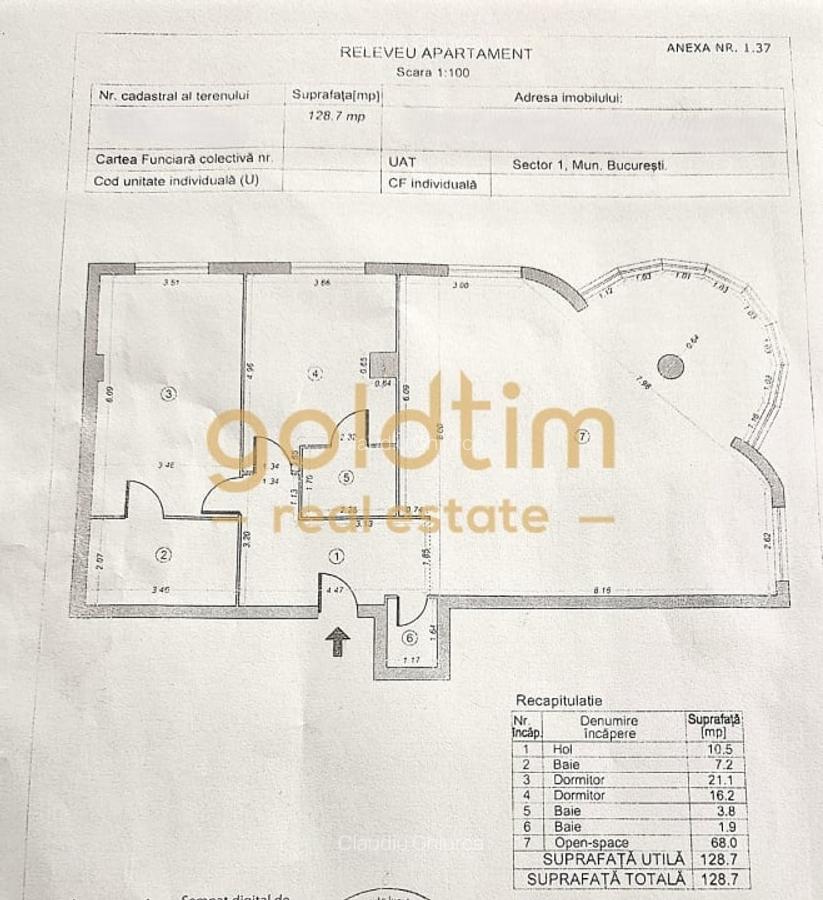 Apartament cu 3 camere decomandat, mobilat în Șoseaua Nordului - 9