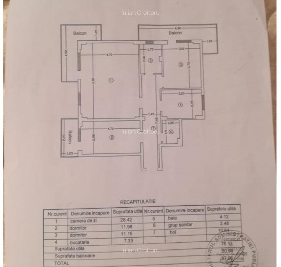 Apartament Modern cu 3 camere, etaj 3, 97 mp, Selgros - 9