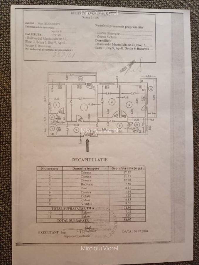 Apartament 3 camere, intre Gorjului si Pacii, propietar - 9