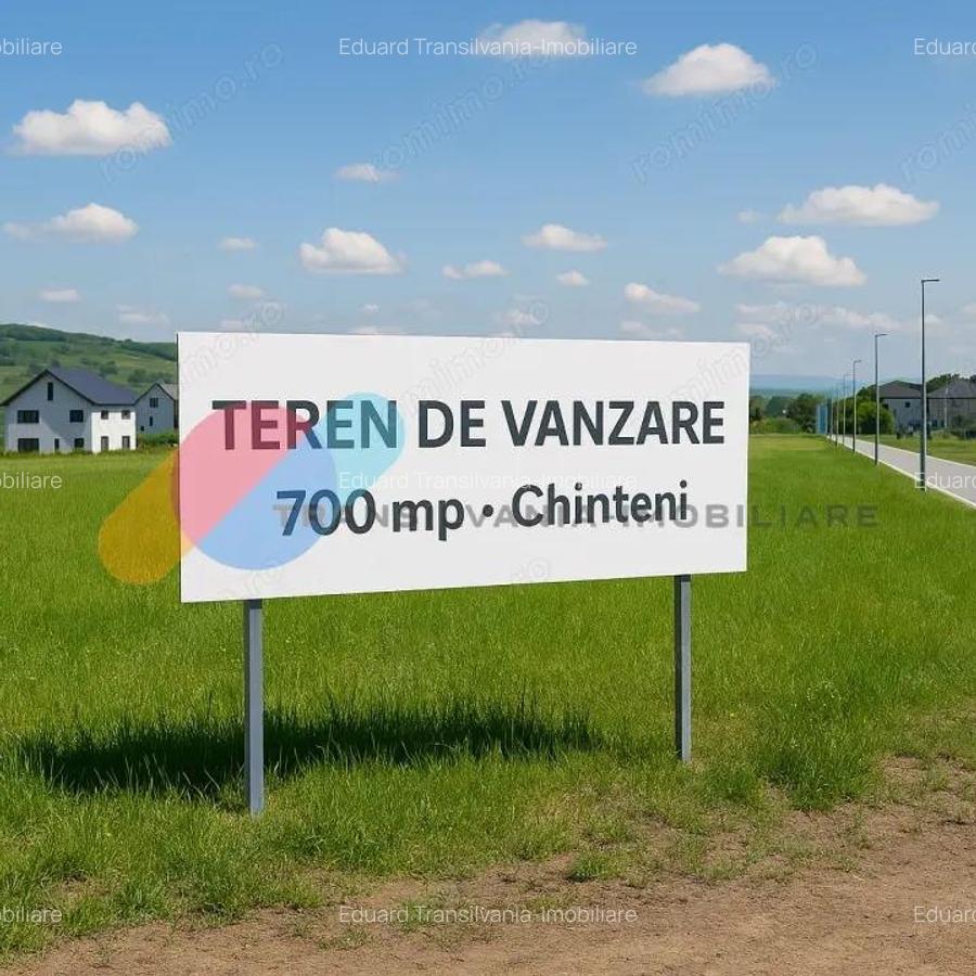 Teren de 700 mp cu PUZ aprobat Chinteni - 1