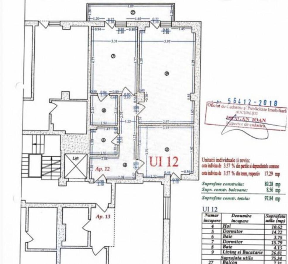 Apartament complet cu vedere libera si parcare - terasa 200 - 27