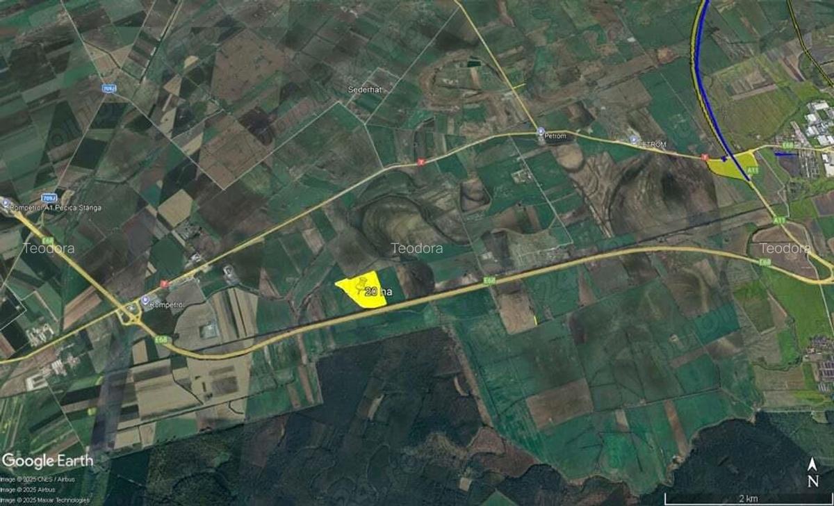 20 ha teren arabil intre Arad si Pecica - 5