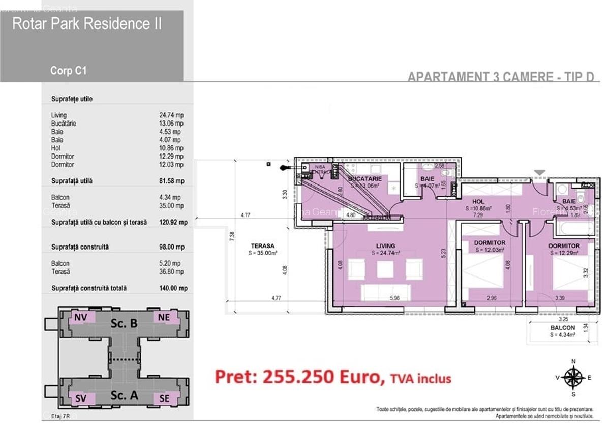 3 camere Rotar Park Residence-2-10min Metrou..... PROMOTIE LUNA DECEMBRIE!!!!! - 5