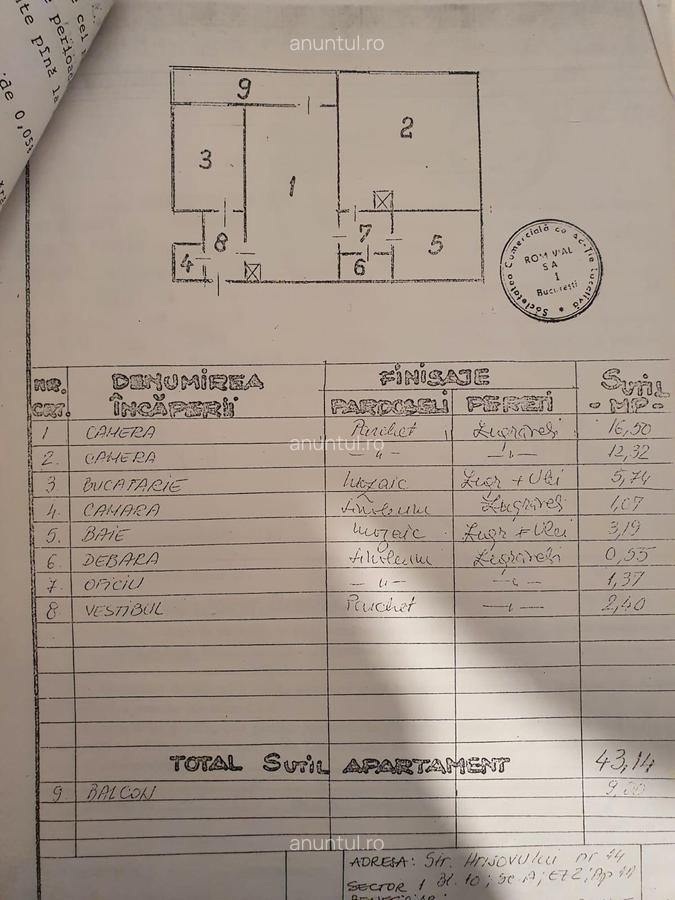 Pajura, metrou Jiului, Apartament 2 camere Centrala Proprie, et.2/3 - 10