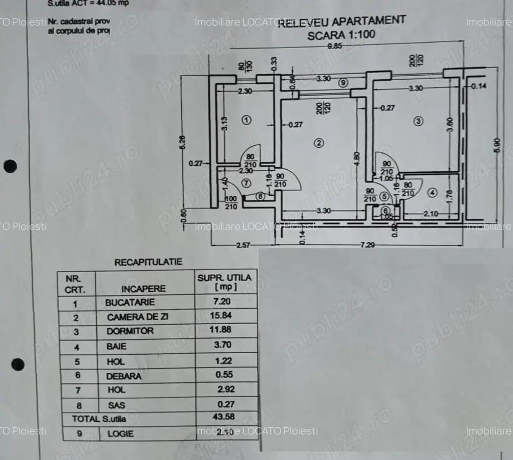 Apartament 2 camere - parter - zona NORD Ploie?ti (Gostat) - 8