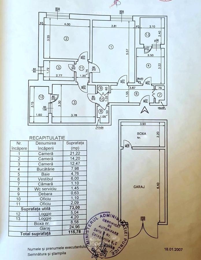 Bulevardul Ferdinand I, etaj 1/10, 82 mp, garaj si boxa, 2 gr sanitare - 9