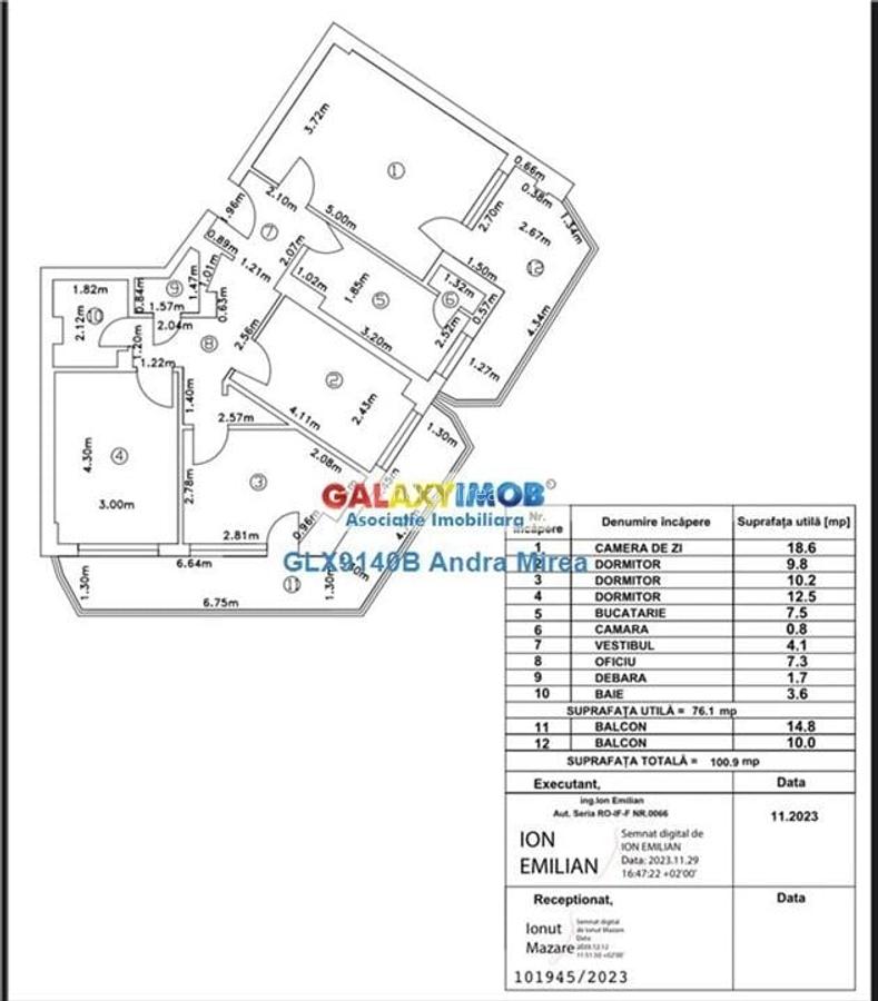 Vanzare apartament 4 camere Mega Mall Pantelimon Bd Chisinau OCAZIE - 12