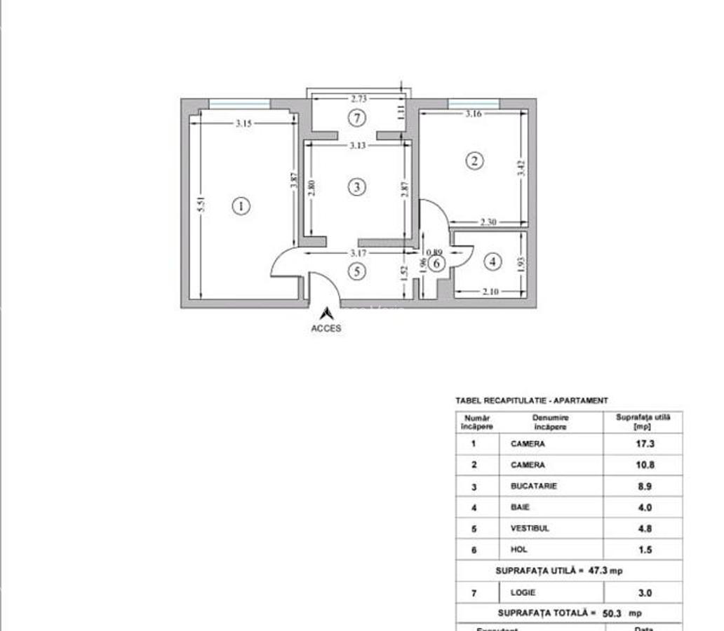 Apartament 2 camere Strada Barca - 7