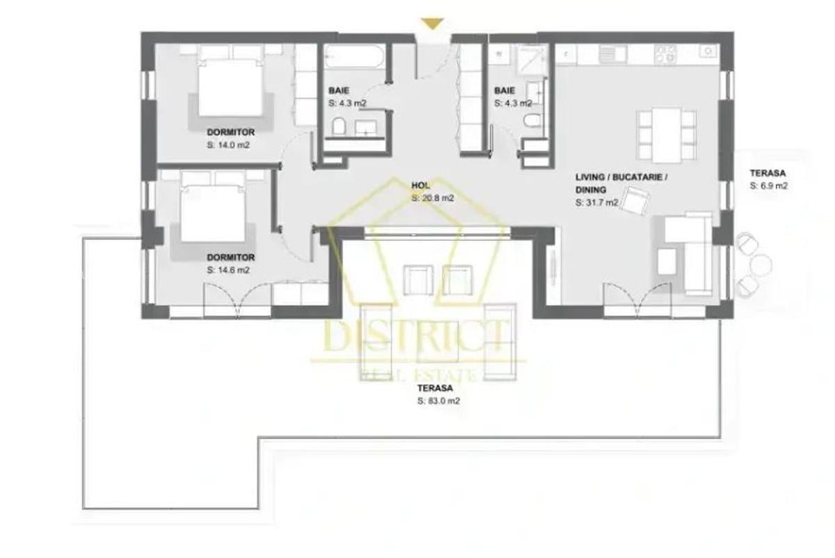 Penthouse-uri noi cu 3 camere | Torontalului - 15
