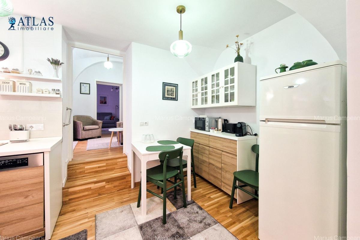 Apartament cochet de 2 camere, lângă Piata Sfatului, priveliste, intimitate - 5