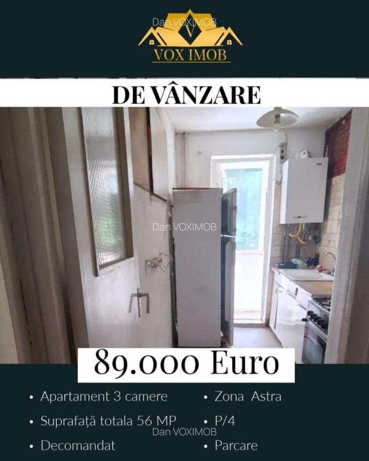 Apartament cu 3 camere decomandat în Astra - 2