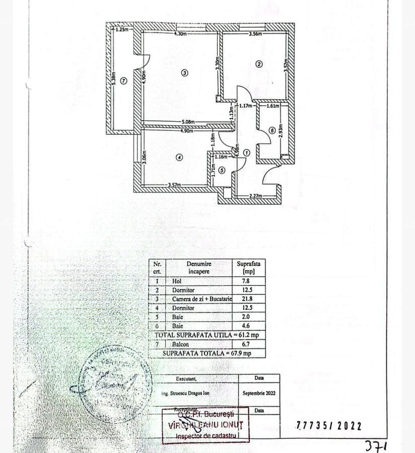 Apartament cu 3 camere decomandat, mobilat în Metalurgiei - 18