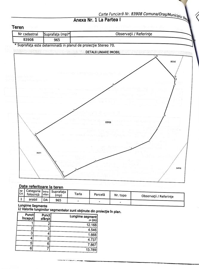 Teren intravilan S= 965 mp, Bascov-Stejaret, Arges - idealimob.ro - 1
