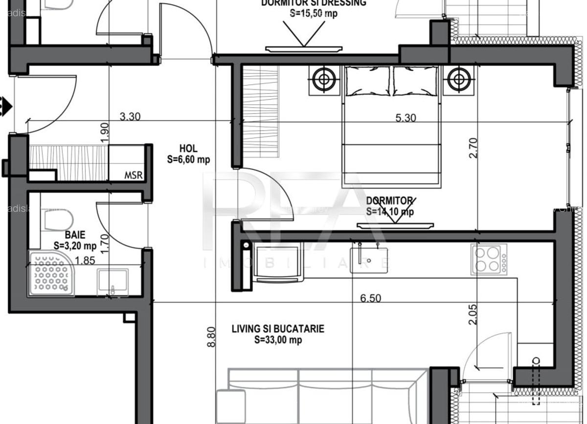 3 camere 94,80 mp in Mosilor la 8 min Metrou Obor - 3 3 camere 94,80 mp in Mosilor la 8 min Metrou Obor - 3