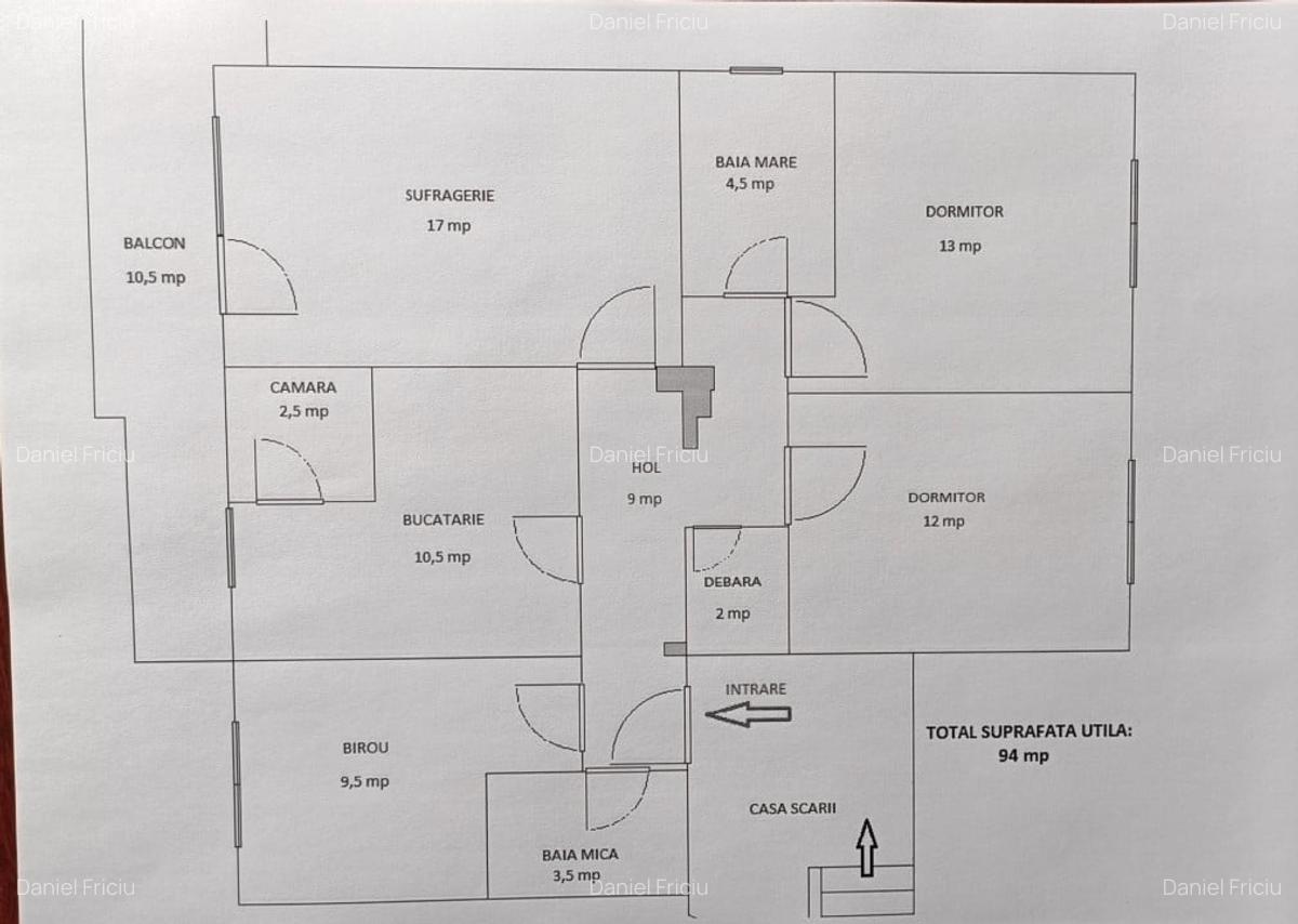 Apartament de vanzare cu 4 camere -Reghin -Unirii - 3