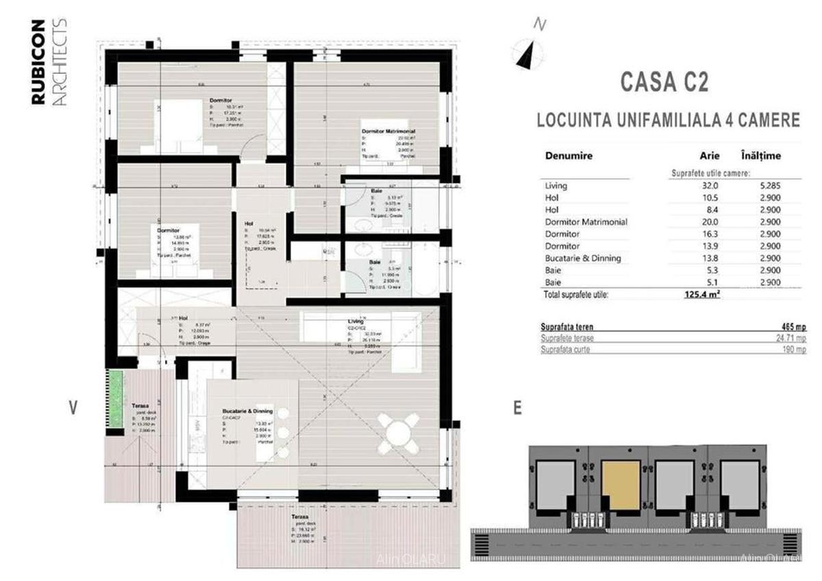 Casa noua individuala pe parter in Sanpetru, 190.000 euro.COMISION 0% - 5