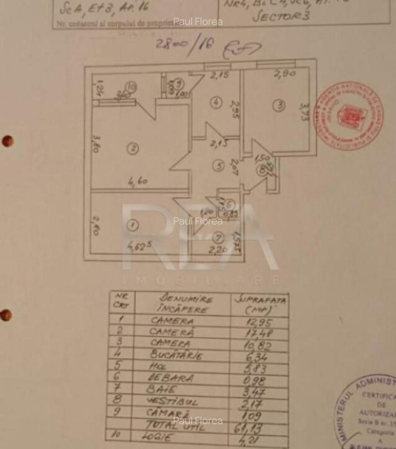 Apartament cu 3 camere langa sta?ia de metrou Nicolae Gri - 15
