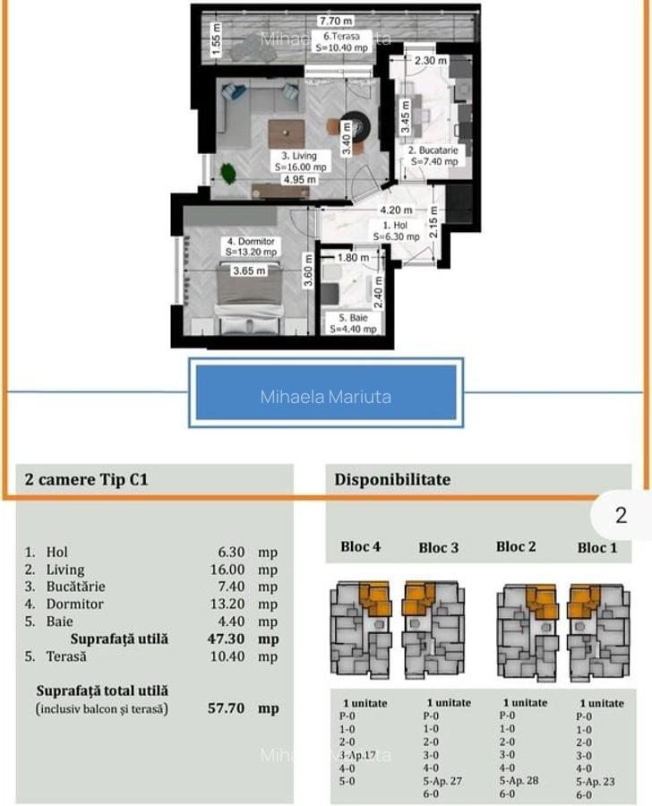 AP. 2 CAMERE TIP STUDIO-CORA ALEXANDRIEI, RATE LA DEZVOLTATOR,COMIS 0% - 16