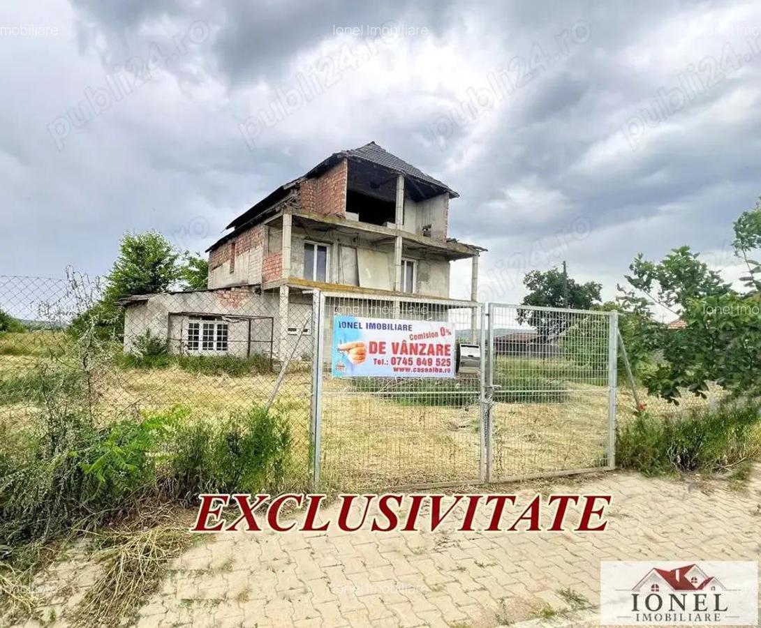 Vanzare casa semifinisata in Teius -700 mp teren - 1