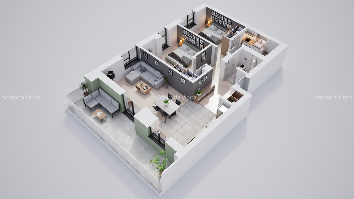 Apartament 3 camere, ansamblu privat cu parc - 19 Apartament 3 camere, ansamblu privat cu parc - 19