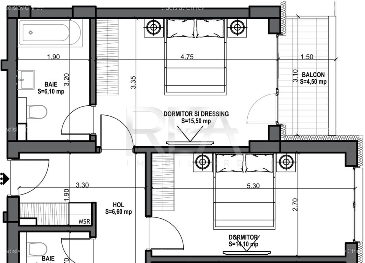 3 camere 94,80 mp in Mosilor la 8 min Metrou Obor - 2 3 camere 94,80 mp in Mosilor la 8 min Metrou Obor - 2