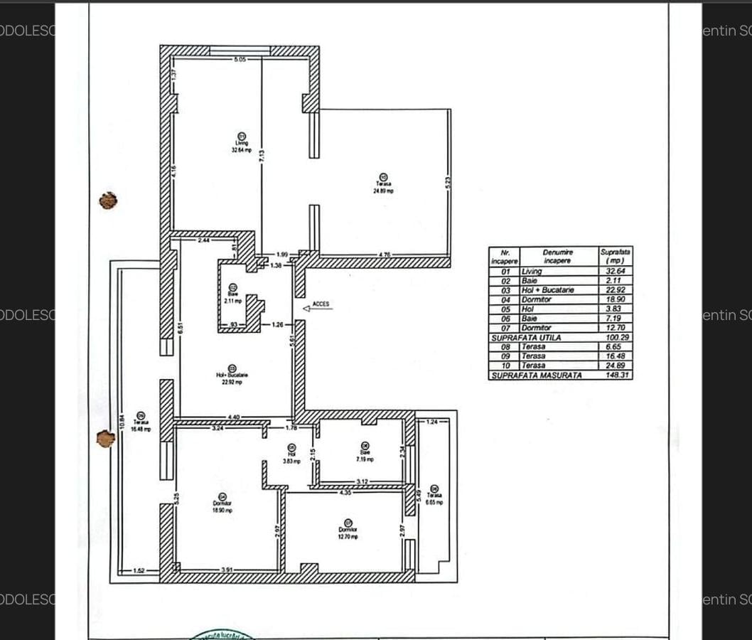 Apartament spatios 100 mp cu lift si 50 mp de terase - 7