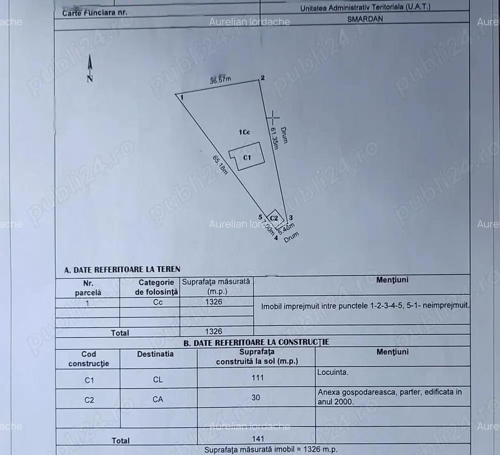 85.000 Euro- casa +magazin+garaj in com Smardan, sat Cismele, - 11