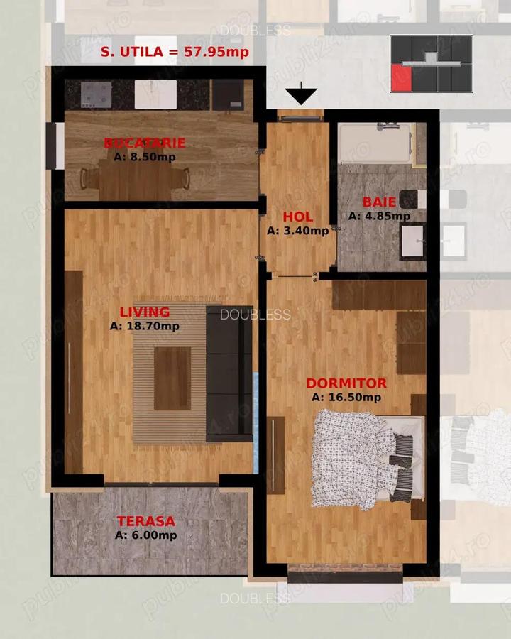 Garsoniere si Apartamente doua camere. Comision 0% - 10