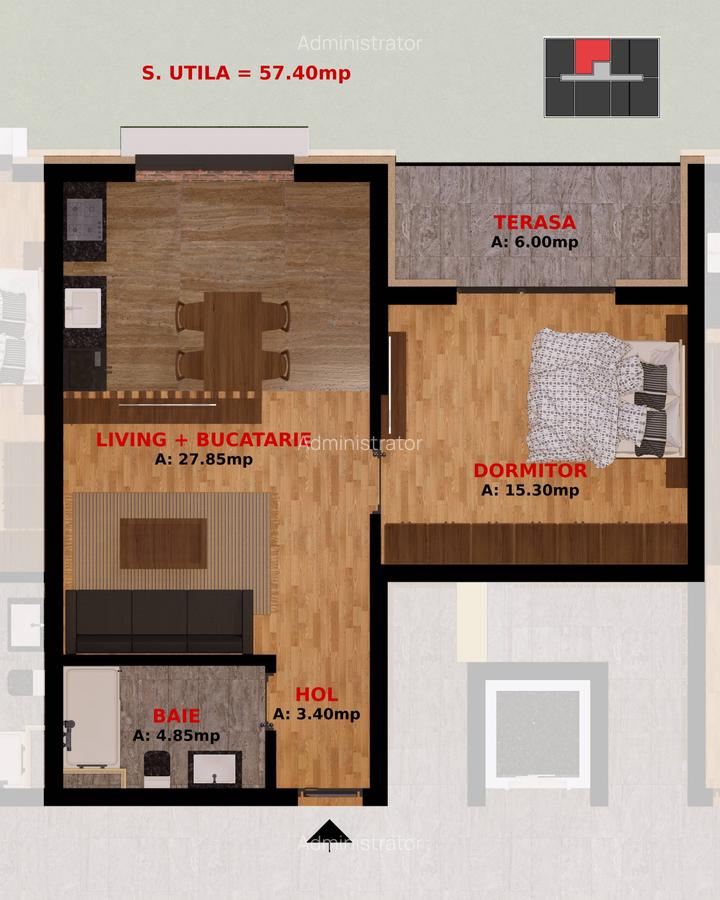 Apartamente doua camere si Garsoniere. Comision 0% Direct Dezvoltator - 6
