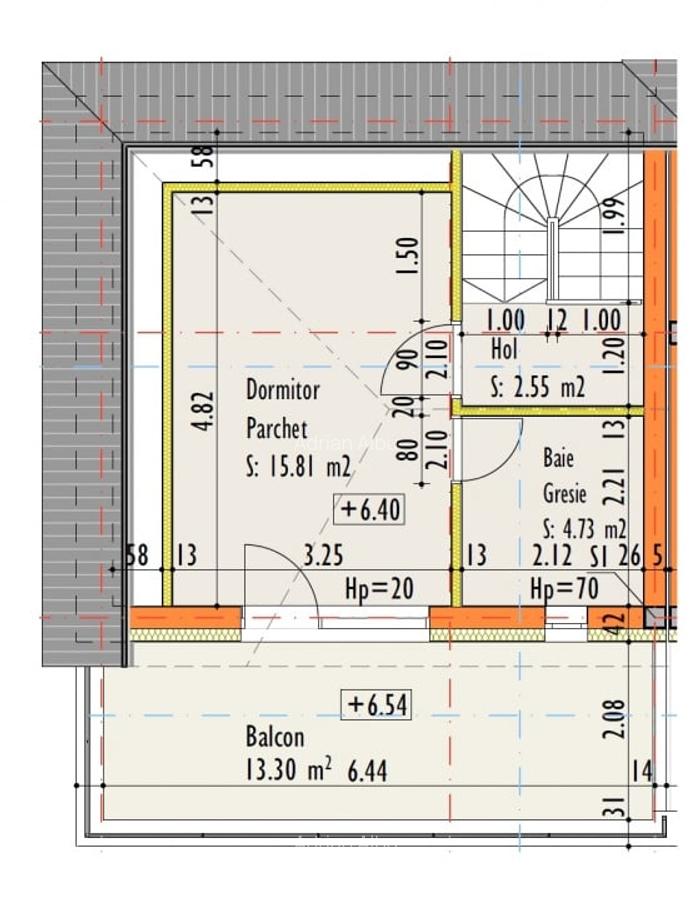 Casa cuplata, 168 mp utili, teren 200 mp - Dambul-Rotund - 7