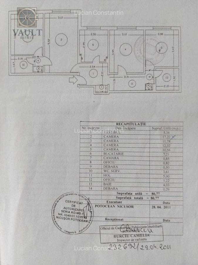 APARTAMENT 4 CAMERE-GHENCEA-GARLENI-2 BAI-BLOC REABILITAT - 8