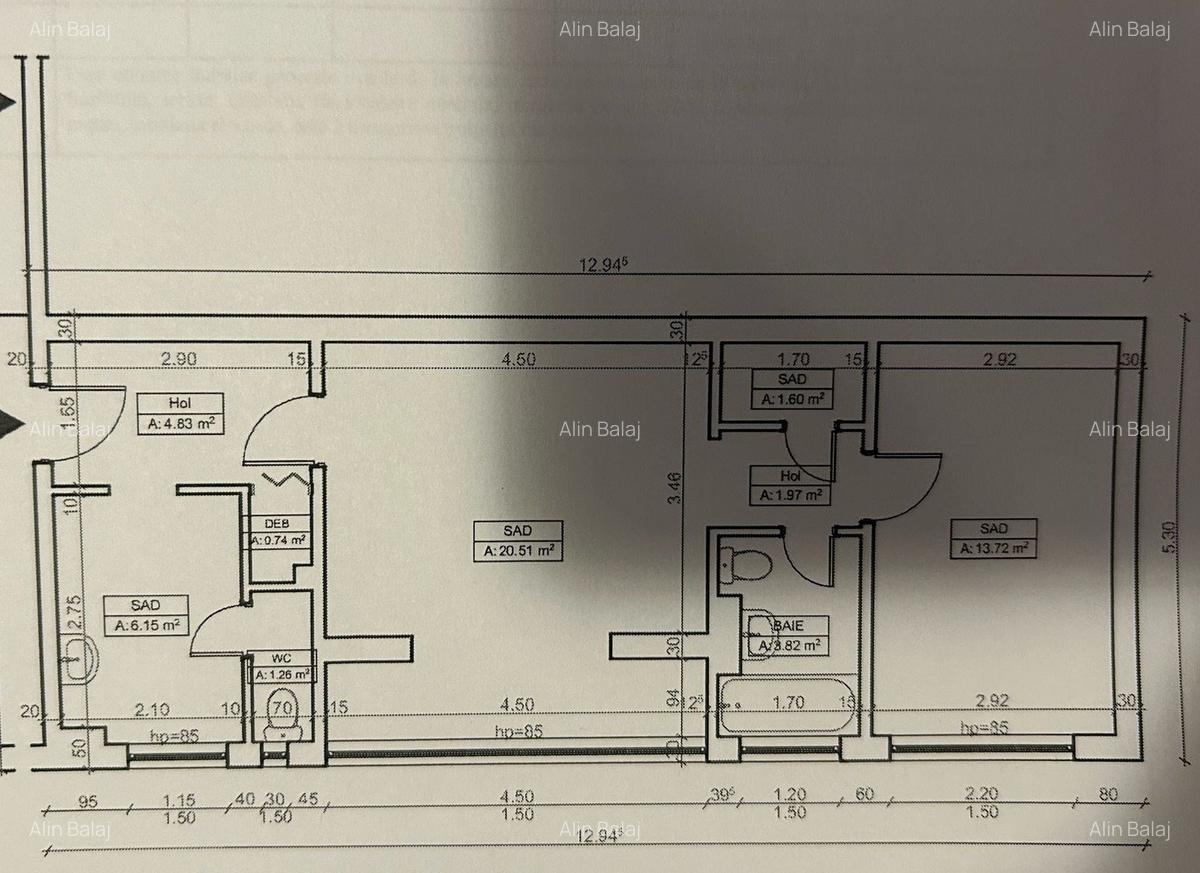 Apartament 2 camere, SAD, parter, semidecomandat, Cetății, comision 0% - 1