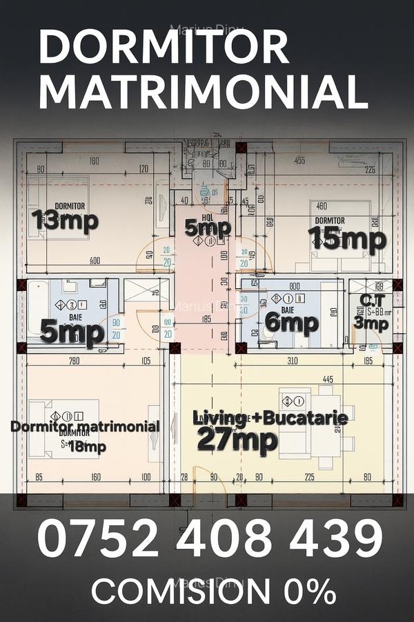 CASA PARTER/DORMITOR MATRIMONIAL/TEREN 308MP/ÎNCĂLZIRE PARDOSEALA/TVA INCLUS - 5