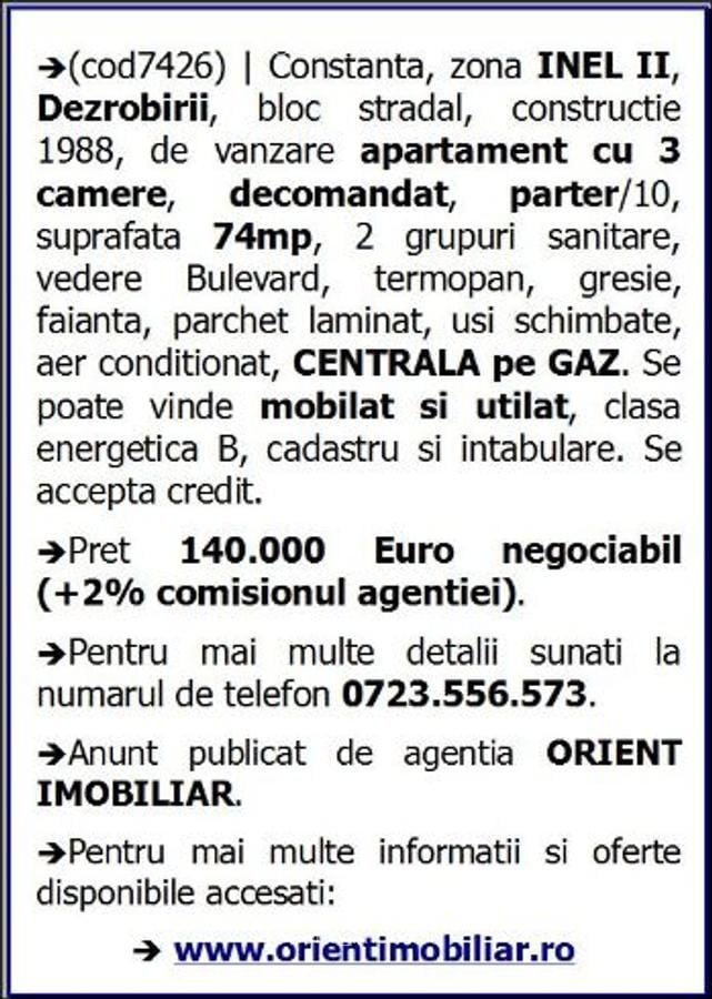 Inel 2, Dezrobirii, 3 camere, decomandat, 74mp, gaze, parter - 10