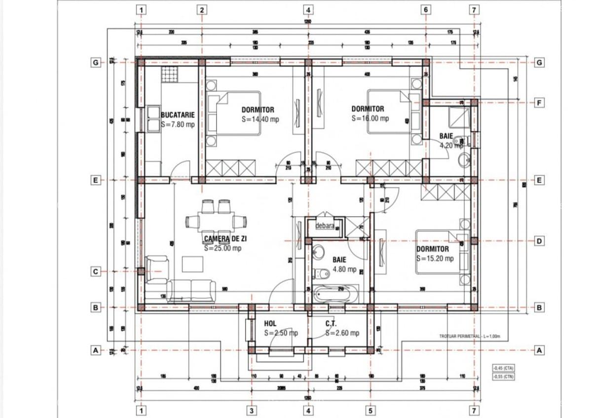 Cumpan- 4 camere la alb+ teren - 6