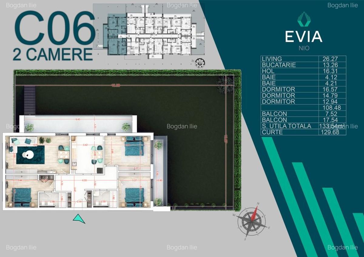 AP. 4CAM.+GRADINA(263.2 MP)-NOUL PROIECT EVIA / METROU N TECLU! - 1