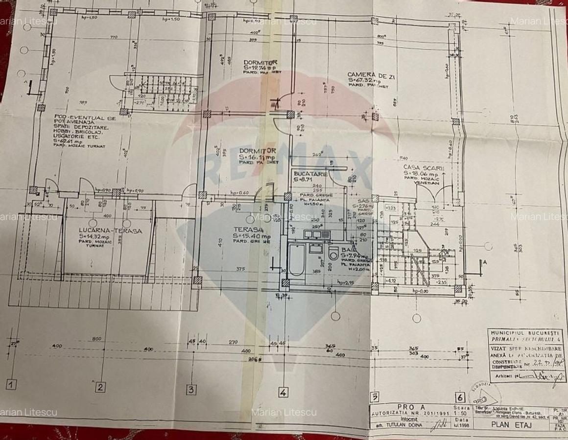 Casa / Vila, si service cu spatii de birouri, de vanzare in sector 4 - 6