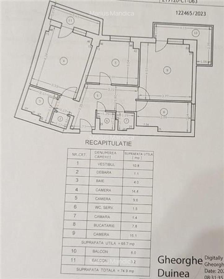 Apartament de 3 camere metrou Dristor Baba Novac - 11