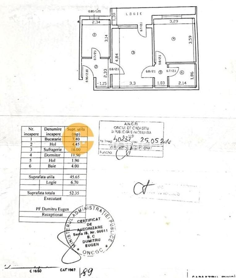 2 Camere SemiDecomandat - Etaj 2 - Podu Ros - 1