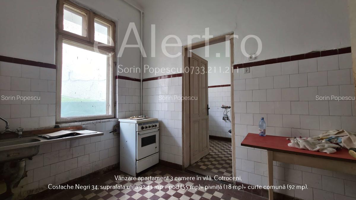 Apartament cu 3 camere în vilă, Cotroceni – Costache Negri 34 - 39
