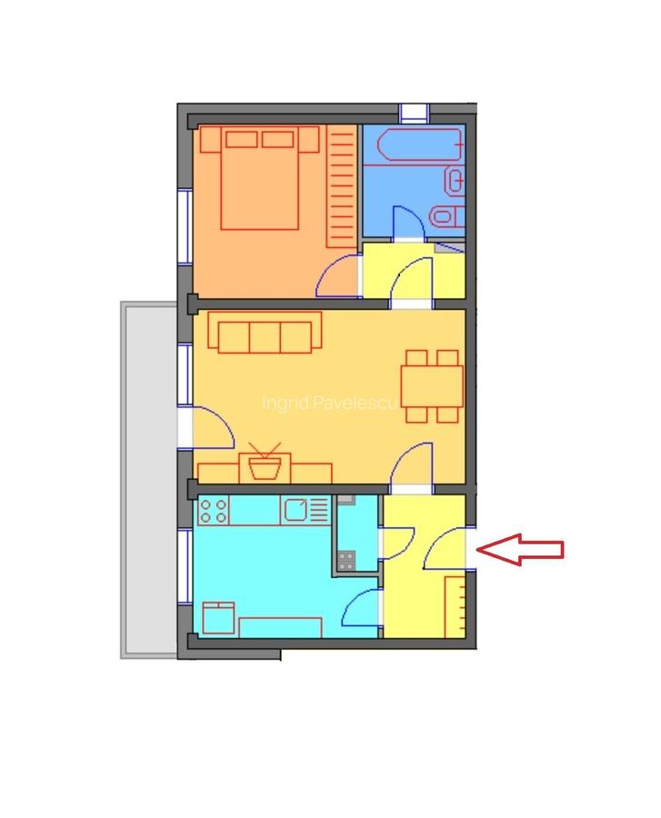 Vanzare apartament 2 camere Militari Lujerului, etaj 5, an 1982 - 10