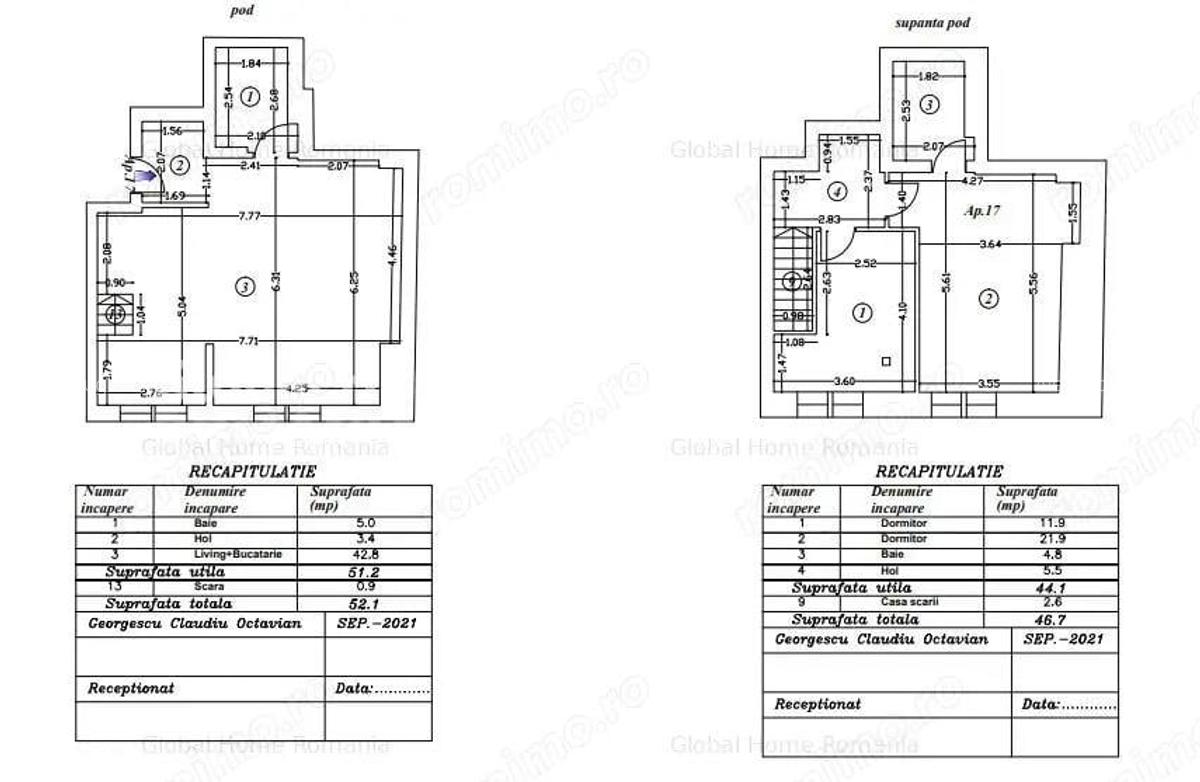 Duplex 3 Camere 2 bai | Zona Obor - Str. Otesani Tei | Premium| Parcare - 8