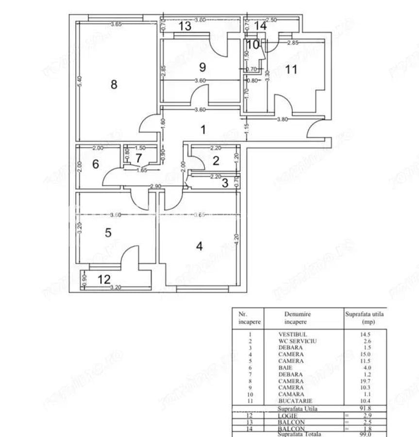 Apartament 4 camere P-ta Unirii-Blv Unirii -Fantani-Vedre Mixta - 11