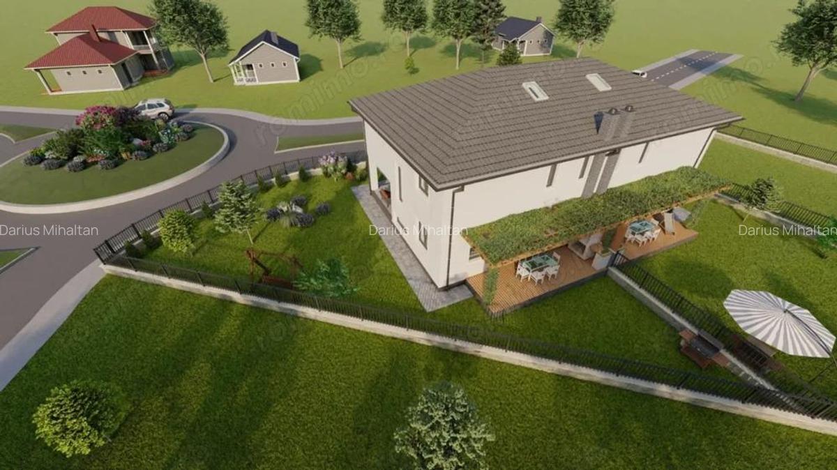 Teren 700 mp, cu autorizatie de constructie + utilitati in Chinteni - 5