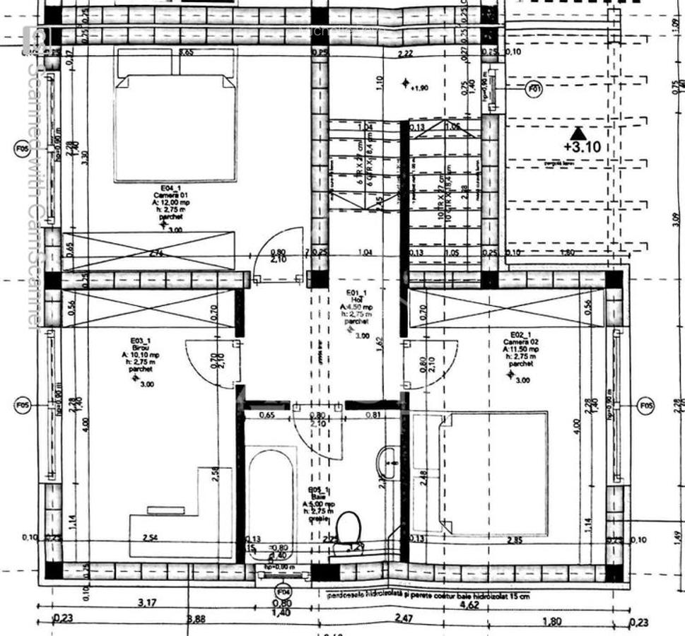 Duplex cu 4 camere, 2 locuri de parcare, zid dublu, in Sanandrei. - 20