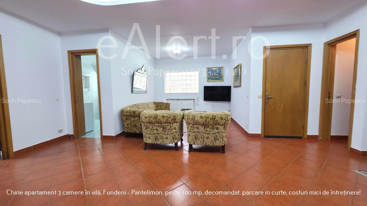 Închiriere apartament 3 camere, 100+ mp utili, vilă, curte, parcare, Pantelimon - 2